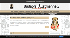 Desktop Screenshot of budaorsiallatmenhely.hu