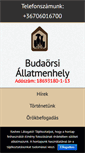 Mobile Screenshot of budaorsiallatmenhely.hu